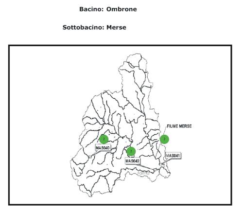 Bacino Ombrone - Sottobacino Merse - clicca per ingrandire